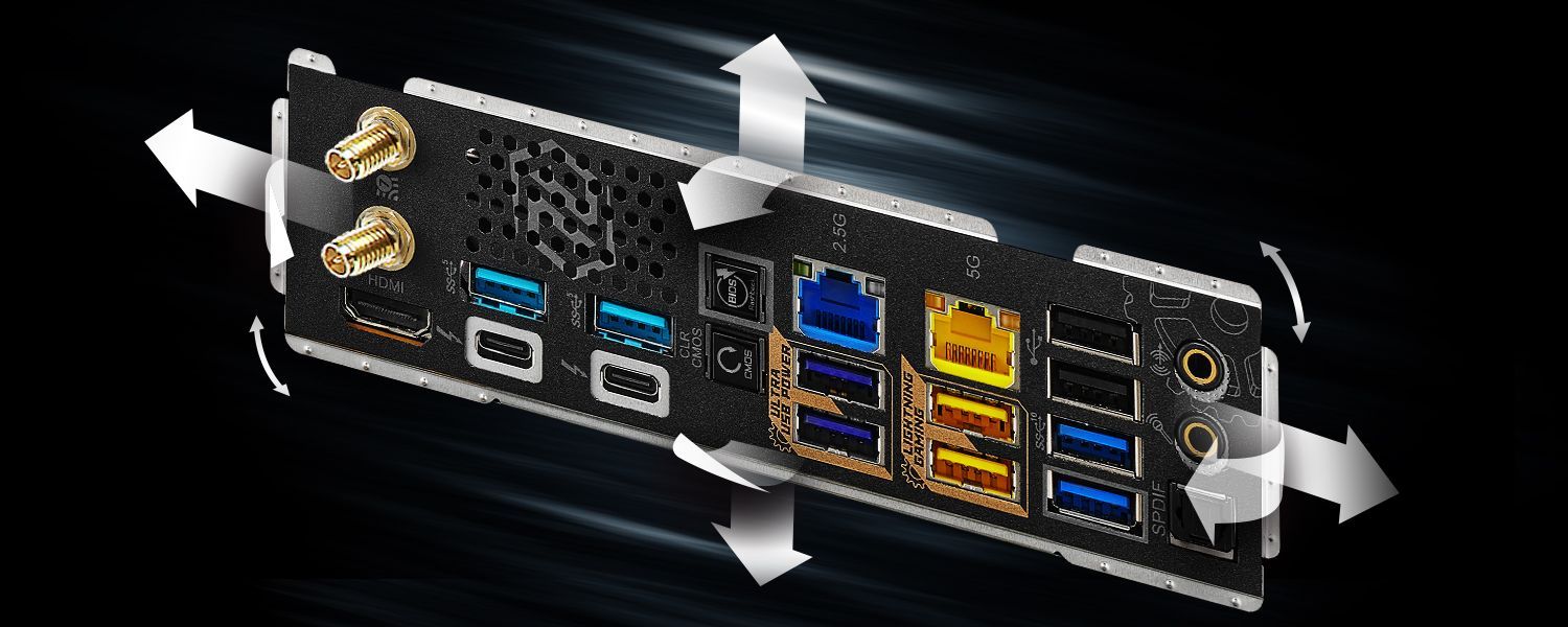 Flexible Integrated I/O Shield